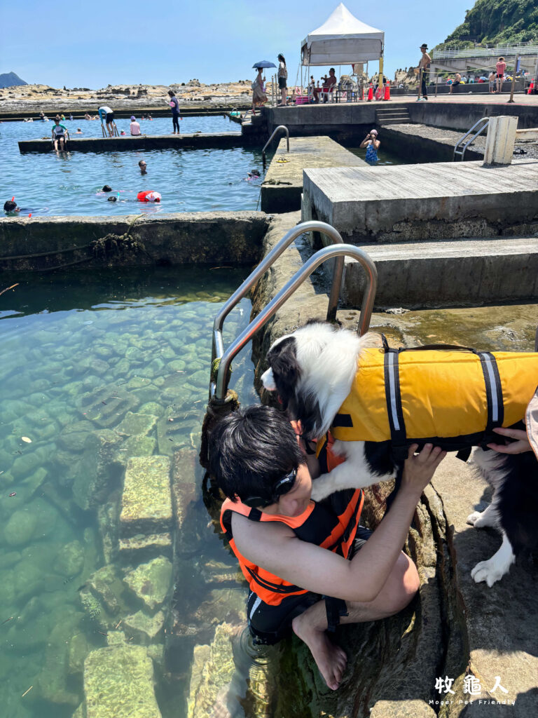 基隆【和平島地質公園】-寵物友善水池